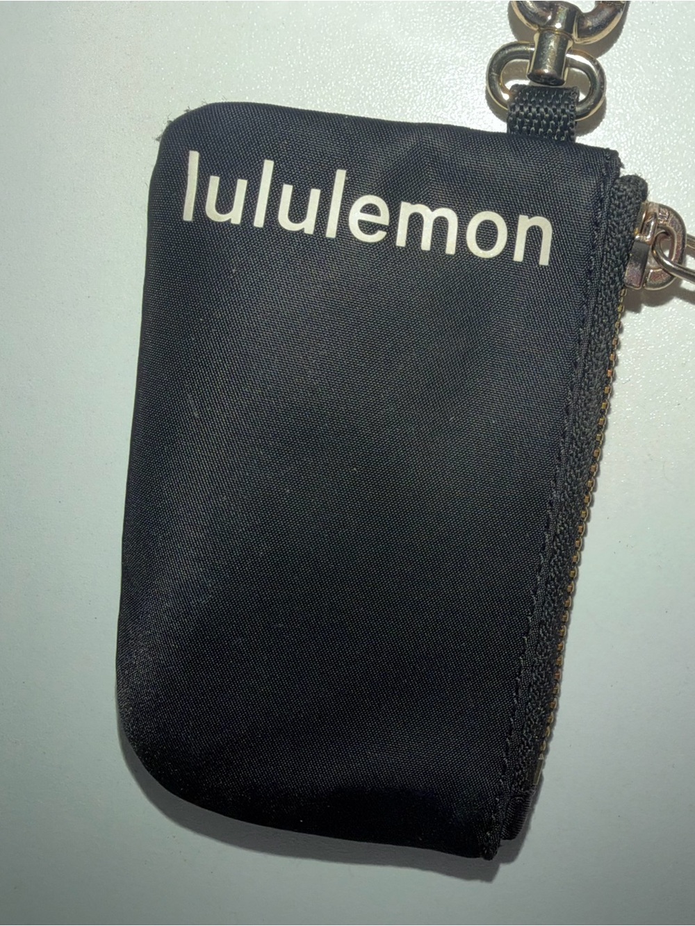 lululemon athletica Black Zipper Key Pouch